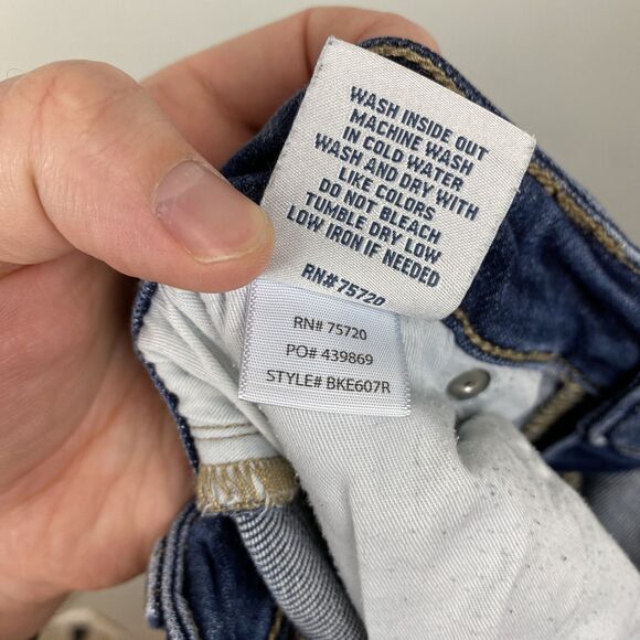 BKE Payton Jeans Womens 27x31.5 Blue Mid Rise Skinny Stretch Denim Universal Fit - Picture 7 of 11